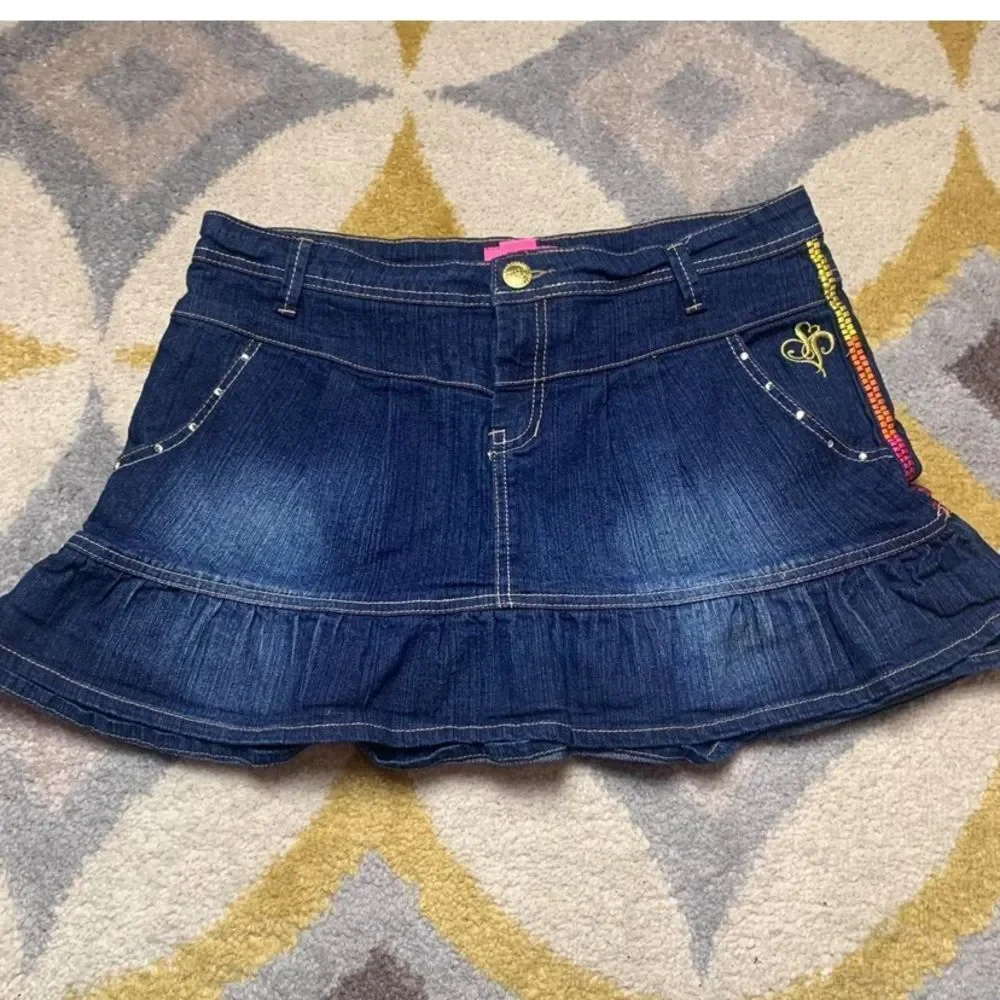 Vintage South Pole  Denim Kids Skirt And Short Size 10 New No Tag